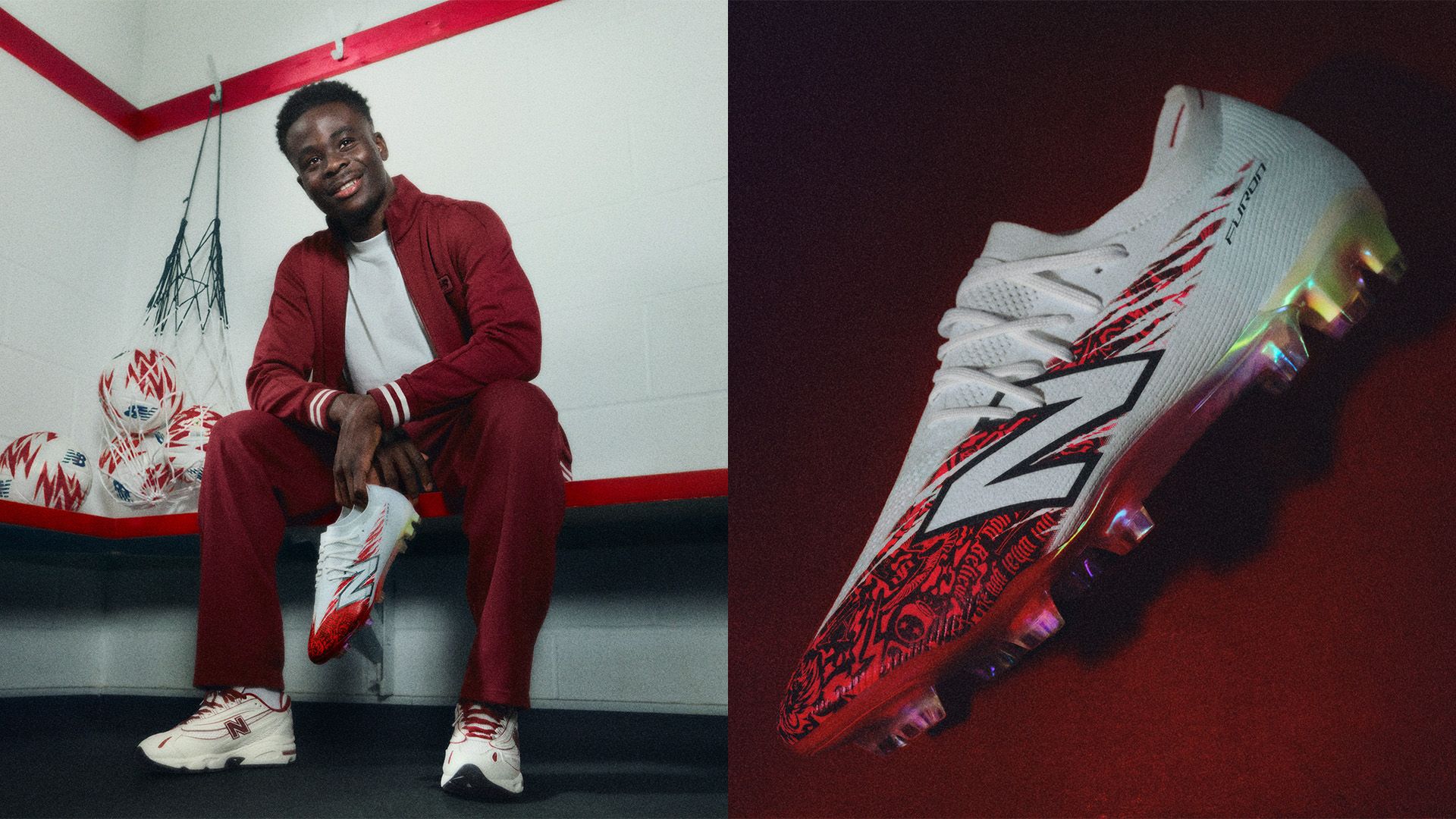 日本未発売 New Balance SAKA FURON 26.5 New Balance launches Bukayo Saka's 'Seven Edition' Furon v7 Boot